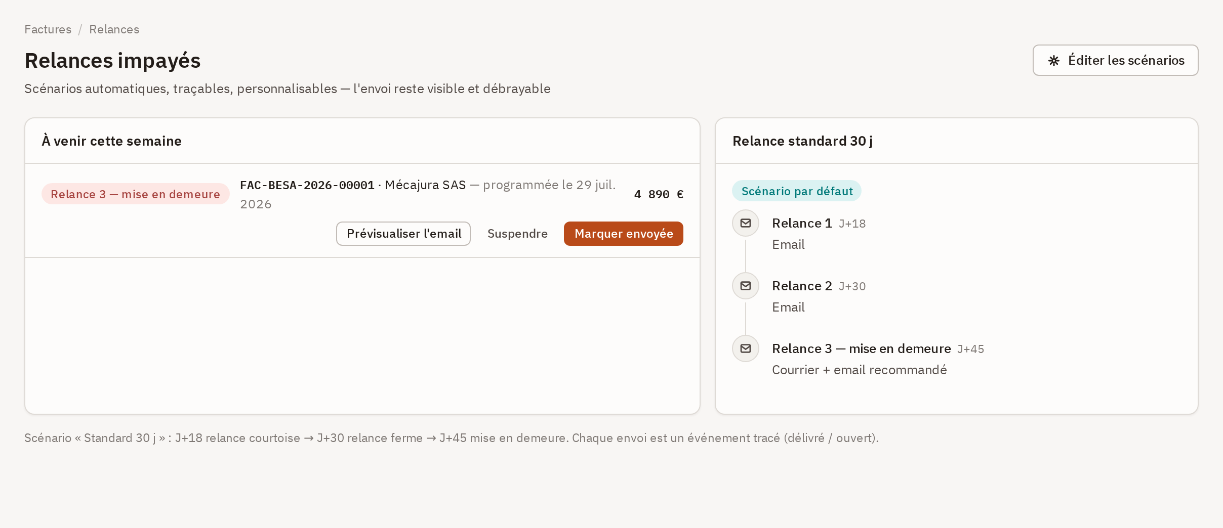 Rapprochement bancaire et suggestions de lettrage.